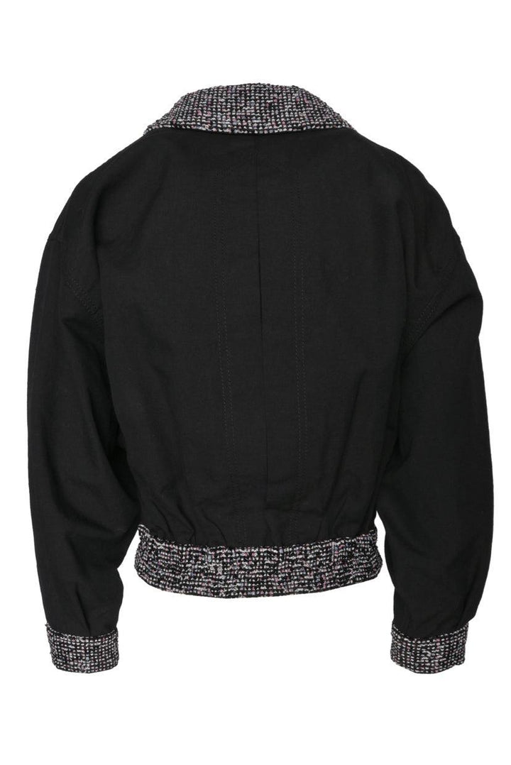 Chanel Size 36 Cotton & Tweed Double Breasted Cropped Jacket