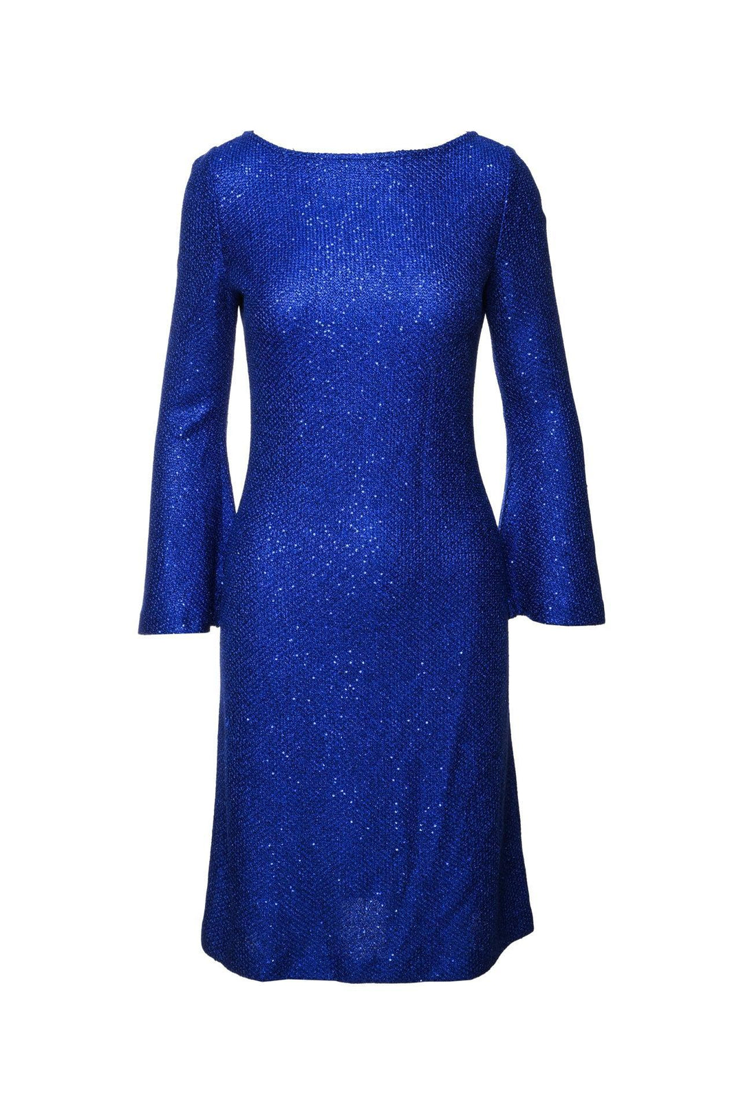 St. John Size 2 Sequin Embellished Wide Sleeve Midi Dress