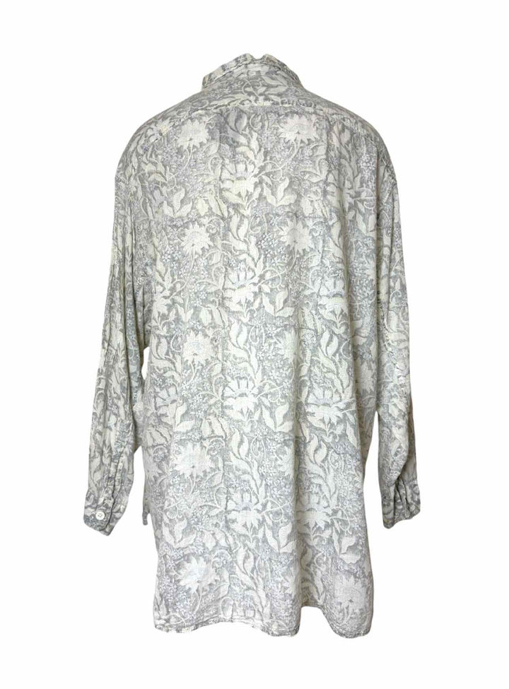 Magnolia Pearl Size OS Block Print Cotton Blouse