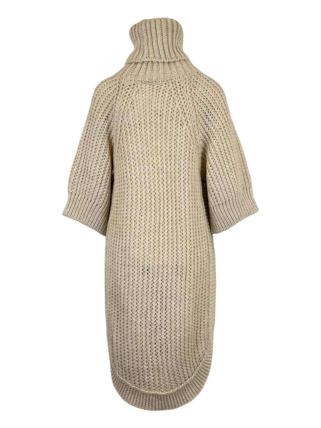 Chloe Size XS Turtleneck Short Sleeve Long Sweater