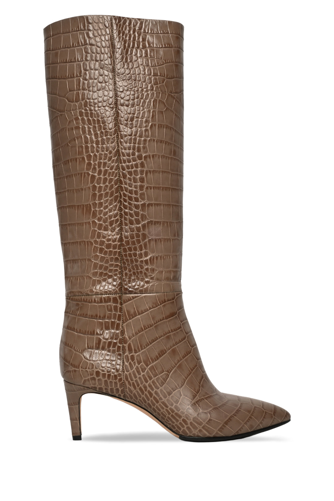 Paris Texas Size 39 Croc Embossed Leather Boots