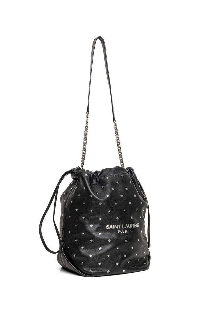 Saint Laurent 2019 All Over Silver Star Teddy Bucket Bag