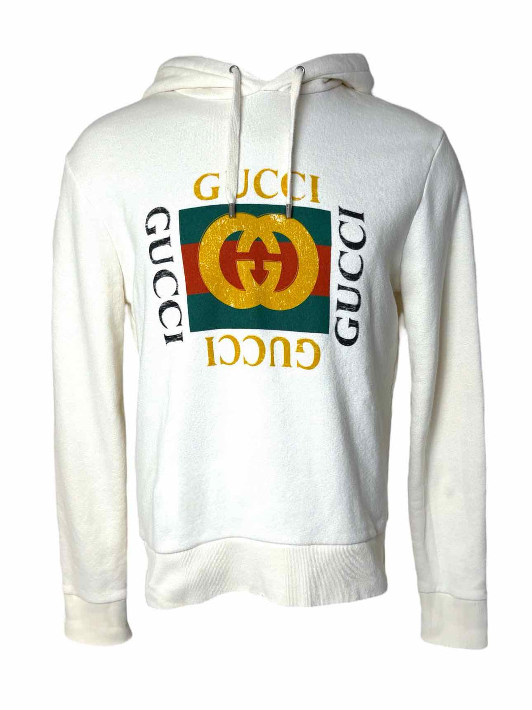 Gucci Distressed Logo Size S Men's Hoodie