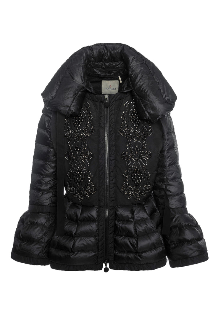 Moncler Size 3 Marchand Giubbotto Beaded Down Jacket