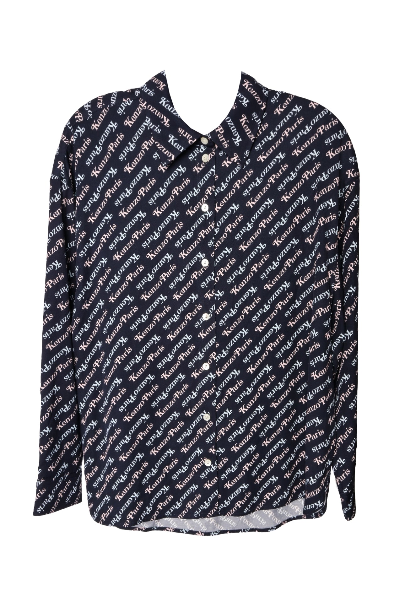 Kenzo x Verdy Size 34 Logo Print Shirt - Luxury Used Designer Tops