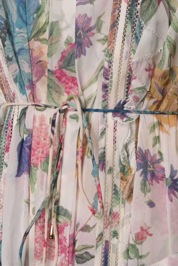 Zimmermann Size 3 Ninety-Six Linear Midi Dress