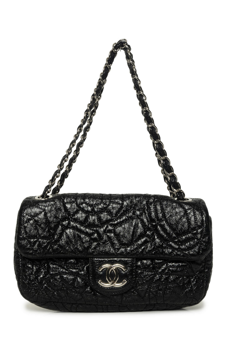 Chanel Patent Graphic Edge Single Flap Bag