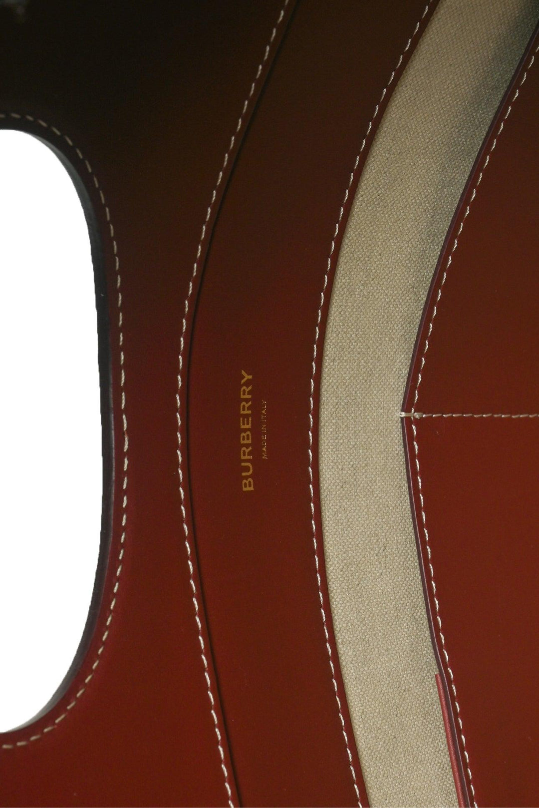 Burberry Canvas & Leather Medium Pocket Bag