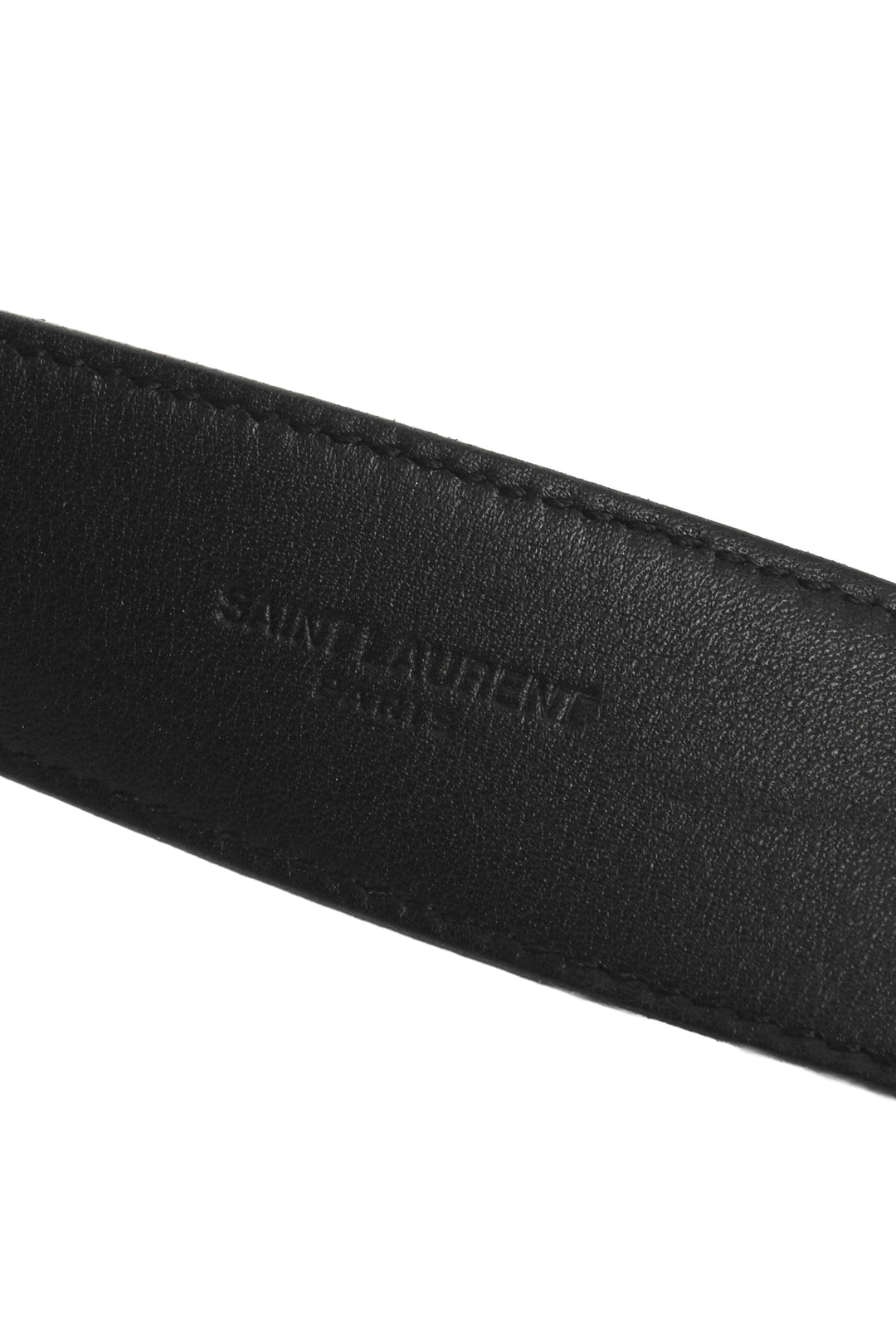 Saint Laurent Size 80 YSL Cintura Sintra Heart-Buckle Snakeskin Belt