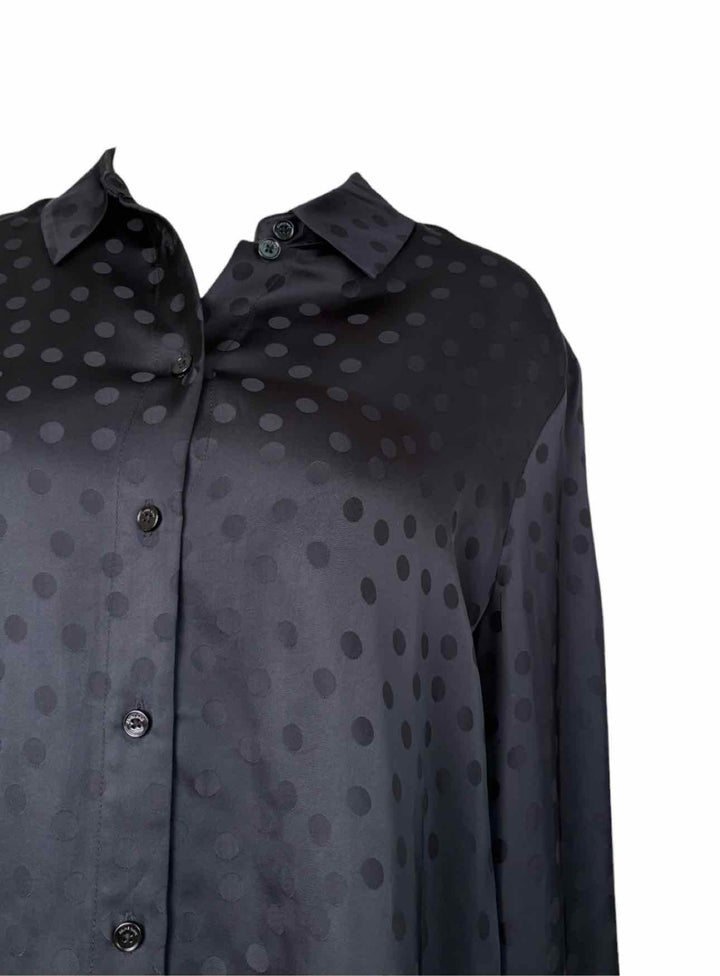 Anine Bing Size L Amanda Shirt Long Sleeve Dots Blouse