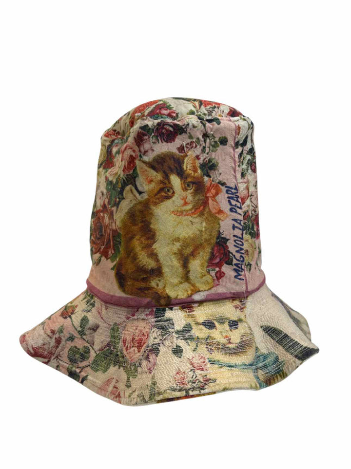 Magnolia Pearl Size OS  Reversible Butterfly & Floral Kitten Embroidered Hat