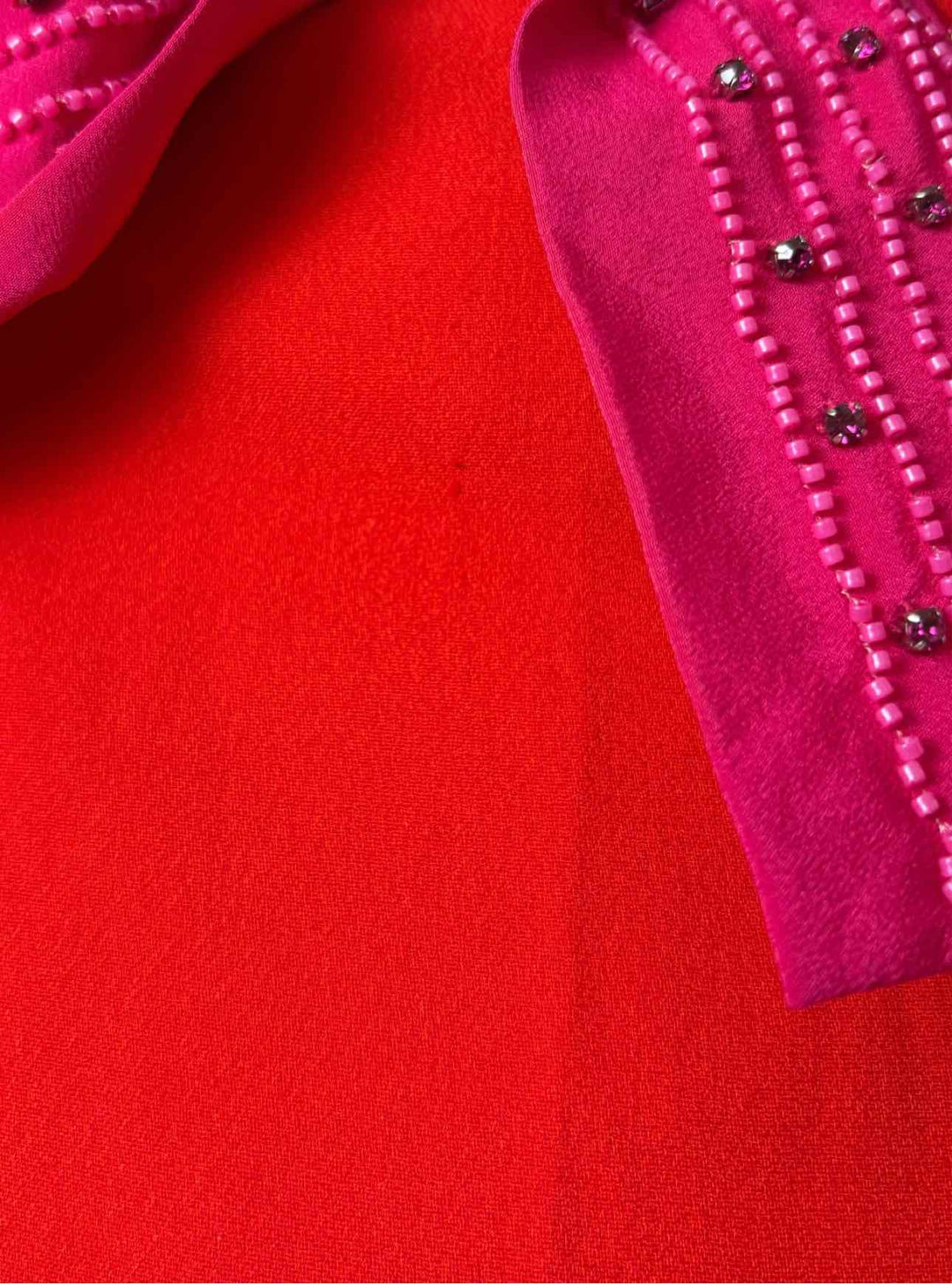 SALONI Size 6 Beaded Bow Jumpsuit