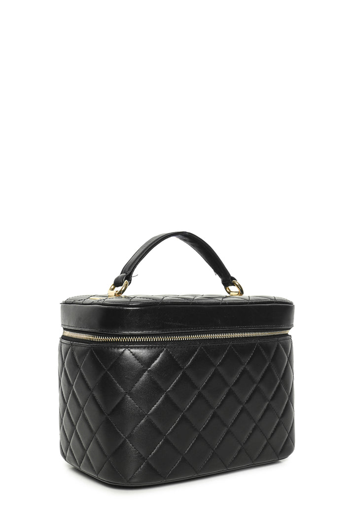 Chanel 2017-2018 Quilted Lambskin Trendy Top Handle Vanity Pouch