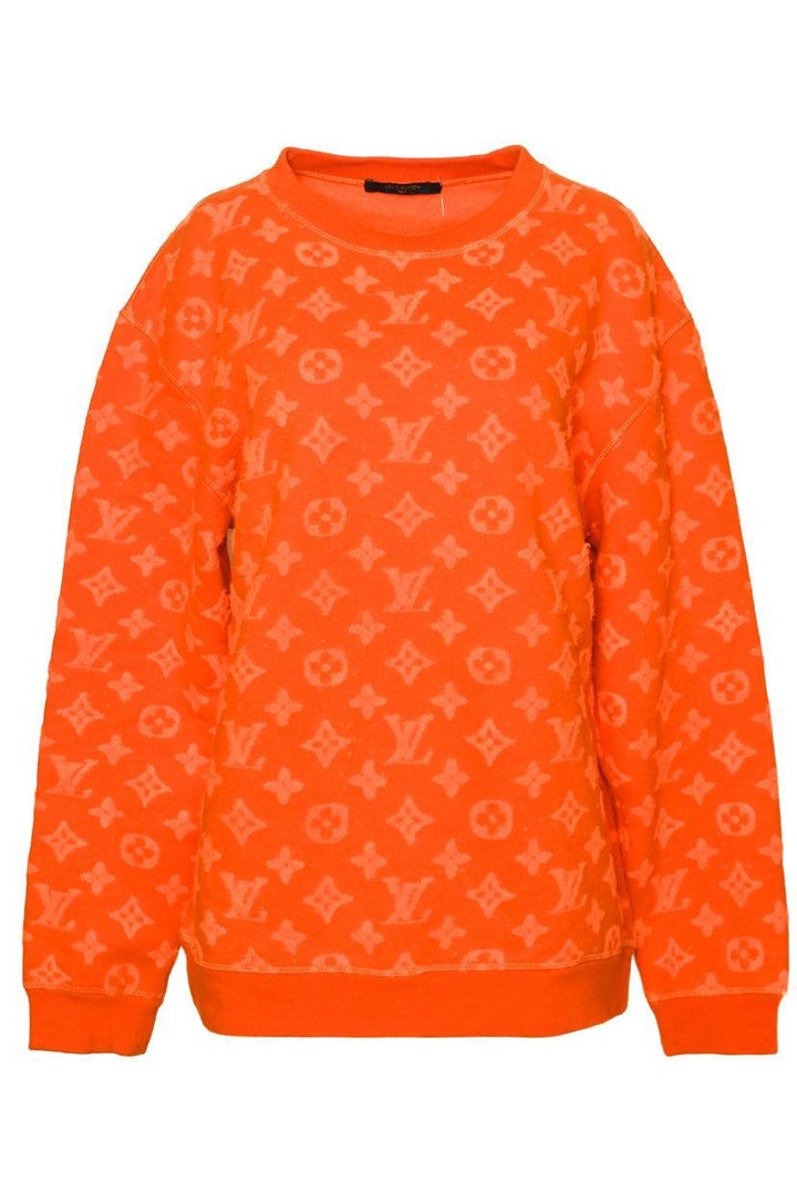 Louis Vuitton Size L Monogram Jacquard Crewneck Sweatshirt
