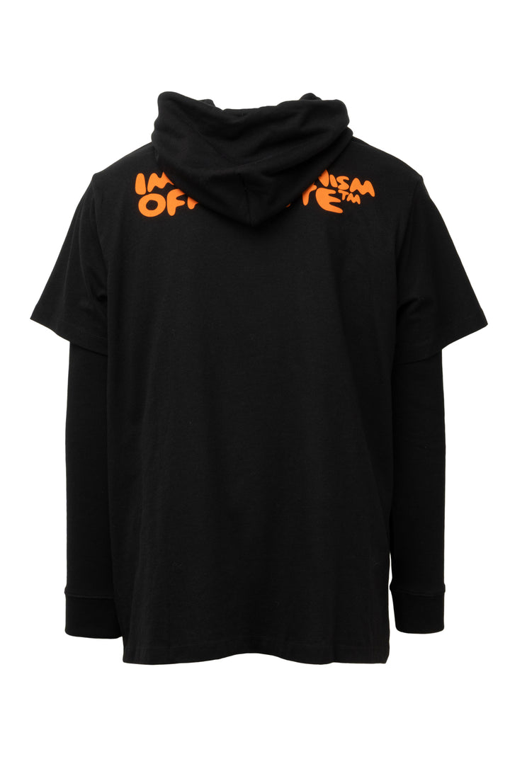 OFF-WHITE Size M Men's Bubble Font T-shirt Hoodie