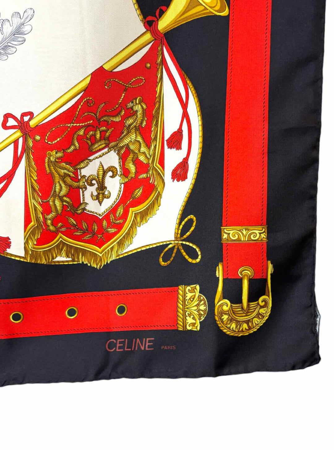Celine Vintage Silk Print Scarf