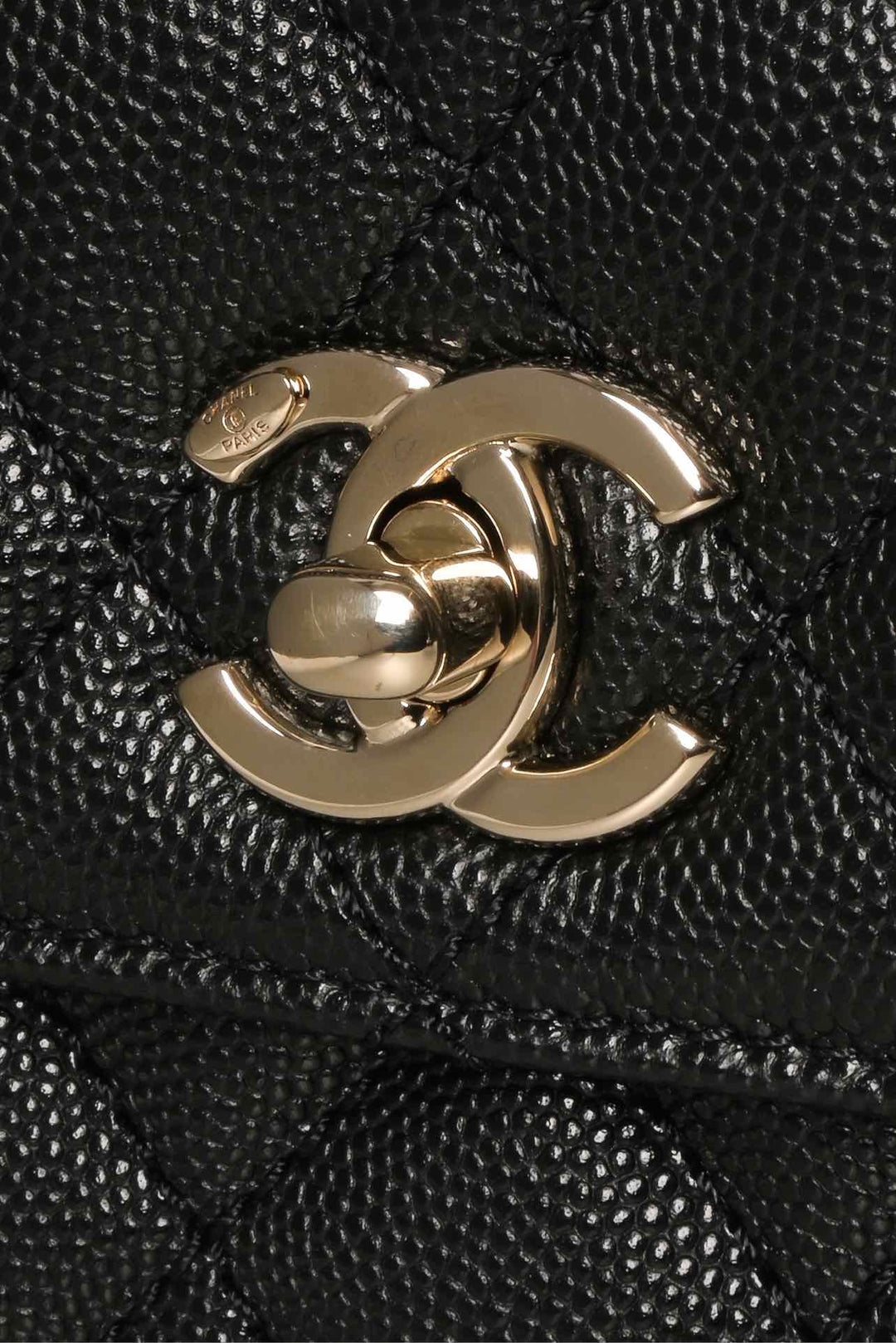 Chanel 2025 Small Quilted Caviar Coco Handle Bag
