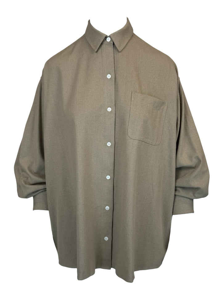 Jenni Kayne Size S Textured Silk Oversize Shirt