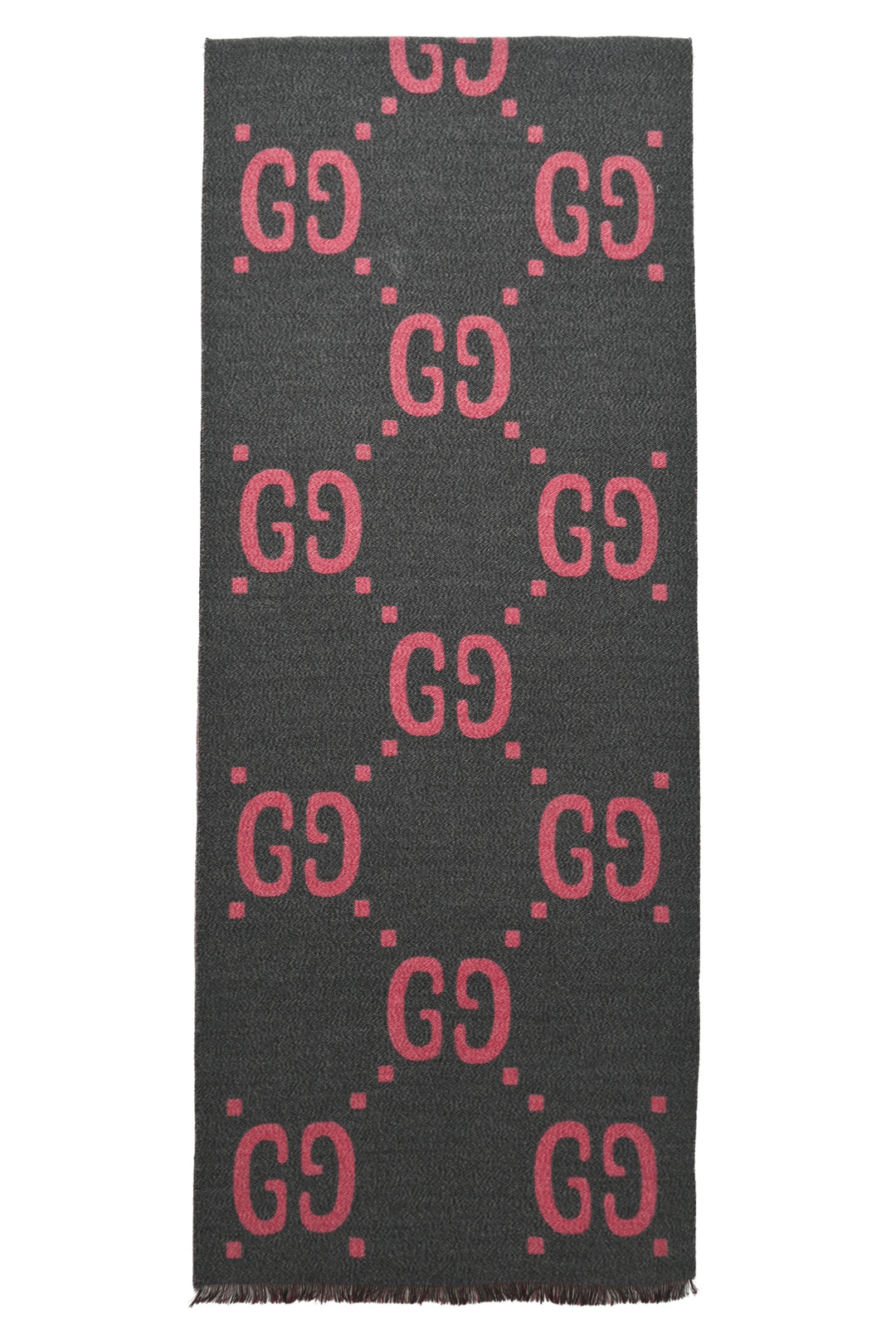 Gucci GG Jacquard Wool & Silk Scarf