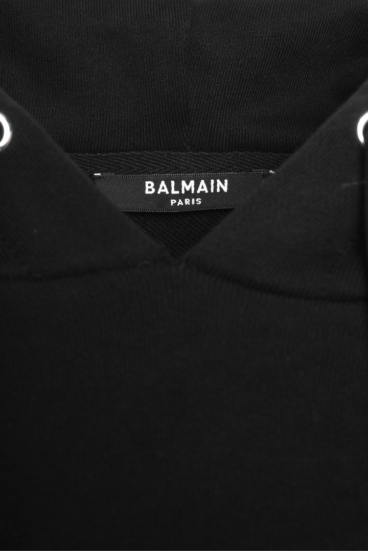 Balmain Size S Cropped Logo Sweatshirt