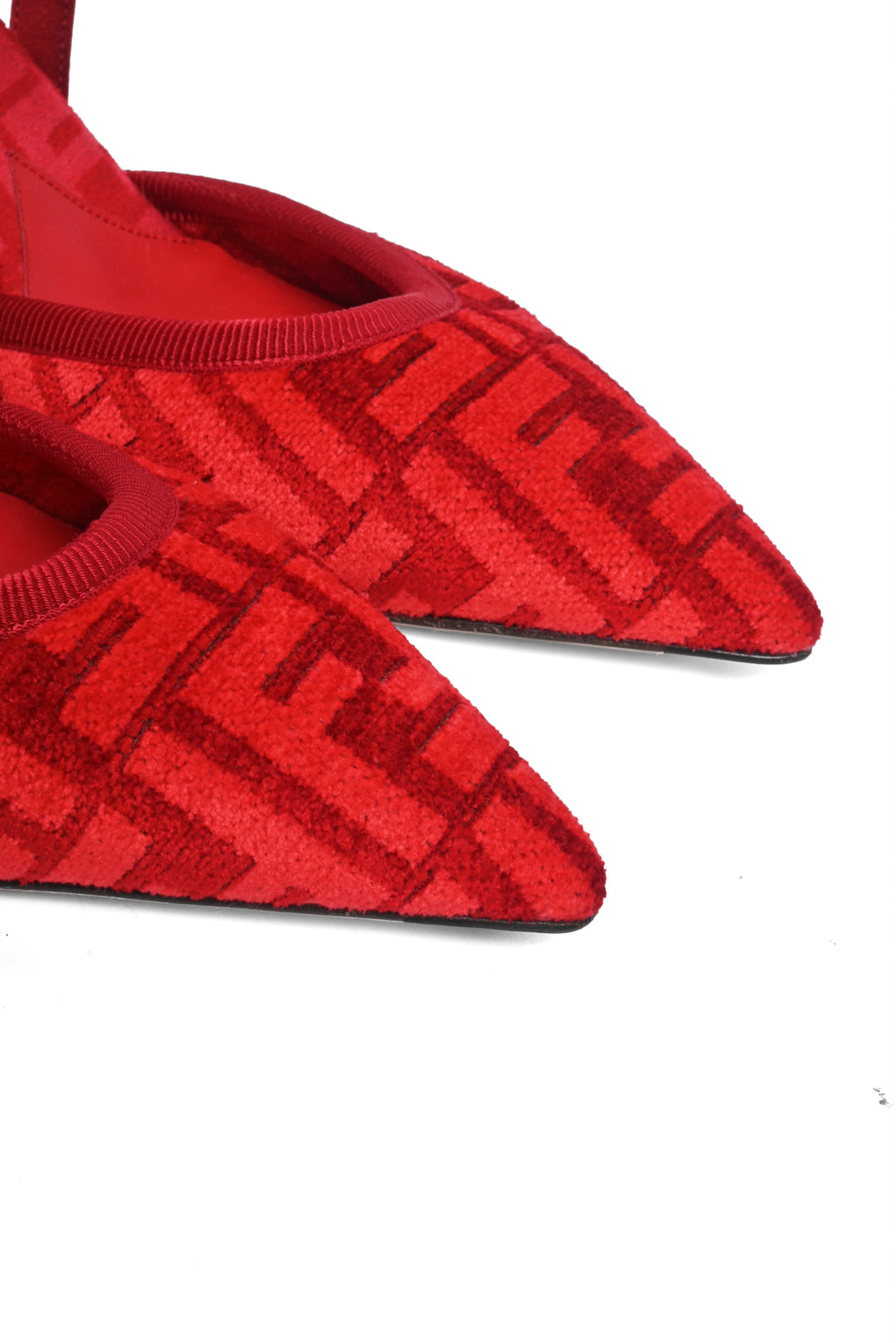 Fendi Size 40 Zucca FF Colibri Slingback Pumps