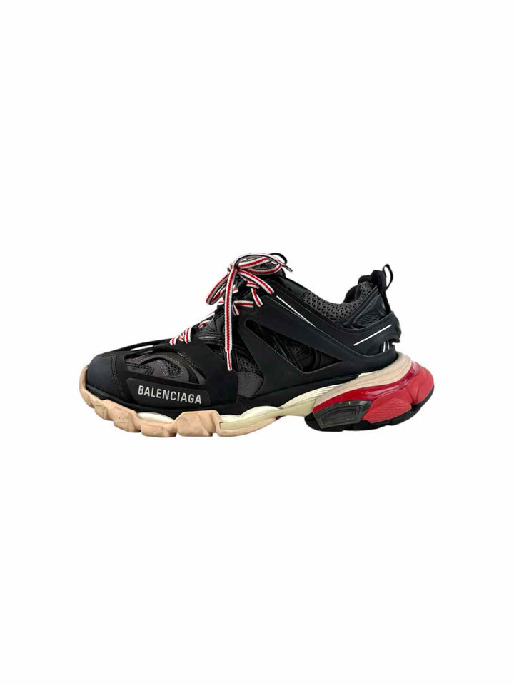 Balenciaga Size 8 Track Black Red Sneaker