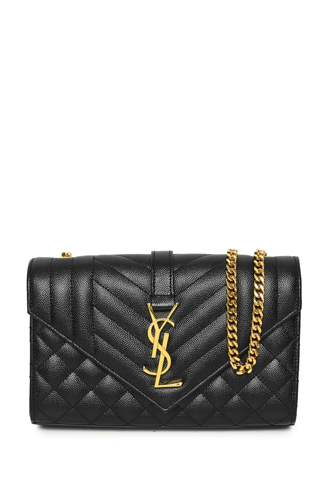 Saint Laurent 2016 Cassandre Envelope Chain Wallet