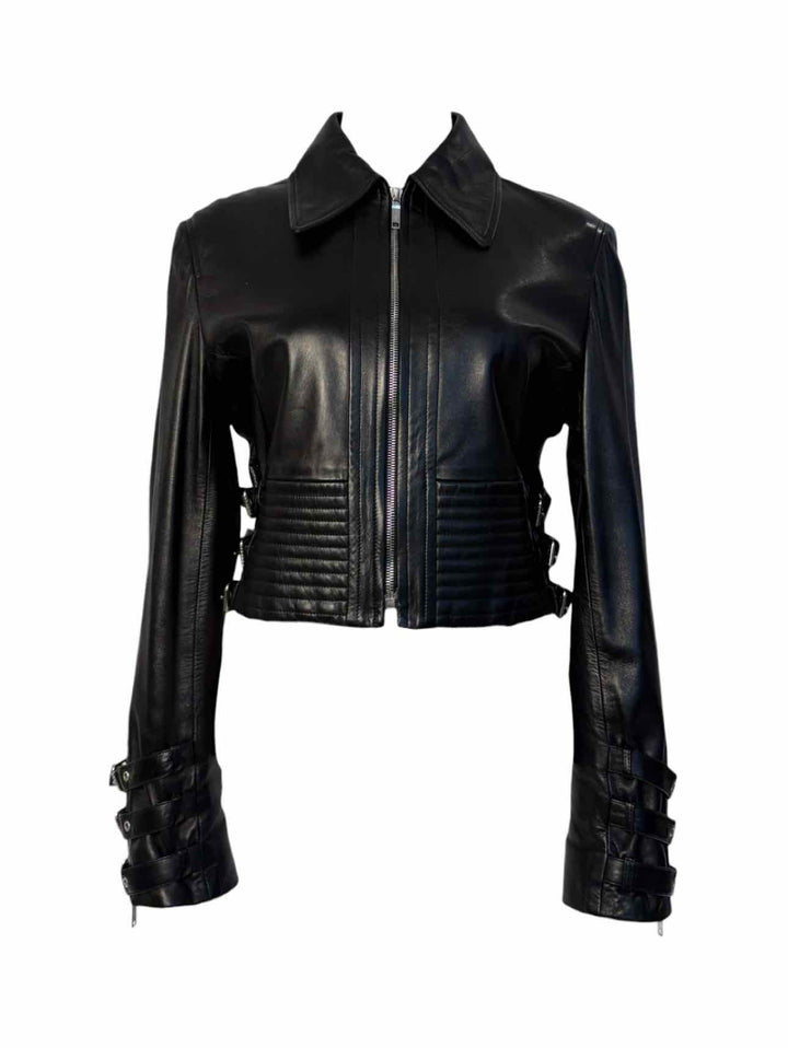 Celine Size 44 Leather Moto Jacket