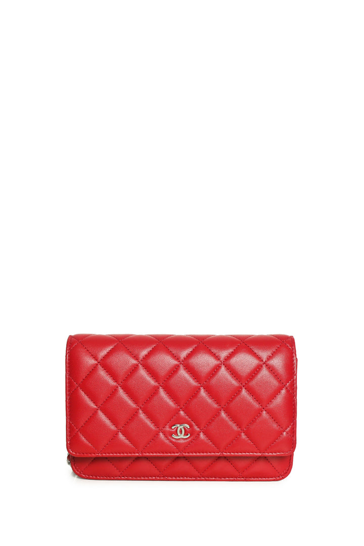 Chanel Lambskin Quilted Wallet On Chain