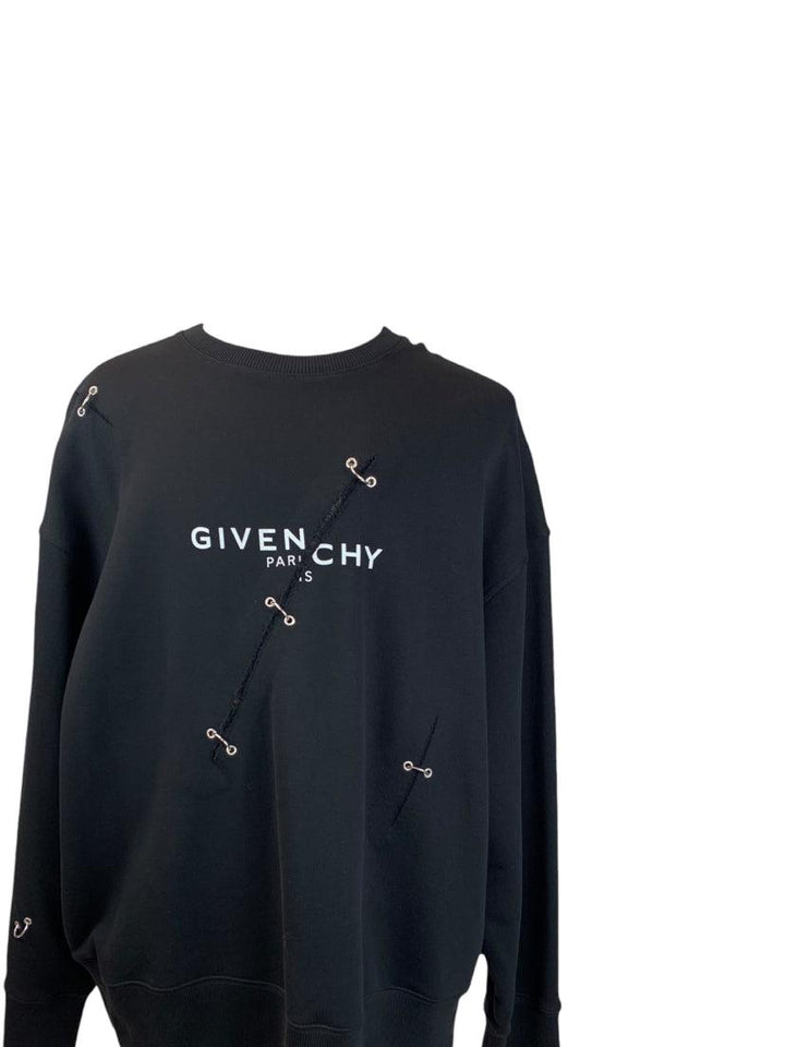 Givenchy Size XXL Men's Oversized Sweater w/ Metal Detail