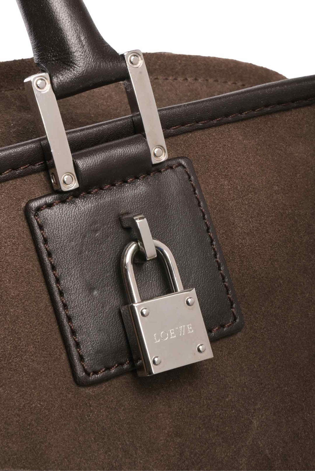 Loewe Suede & Calfskin Amazona 36 Purse