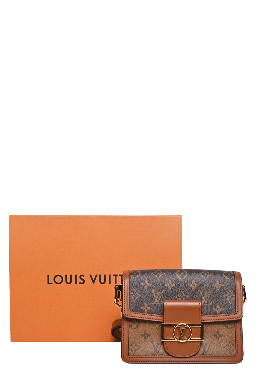 Louis Vuitton 2019 Reverse Monogram Mini Dauphine Shoulder Bag