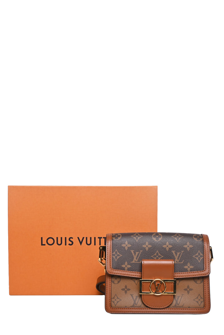 Louis Vuitton 2019 Reverse Monogram Mini Dauphine Shoulder Bag