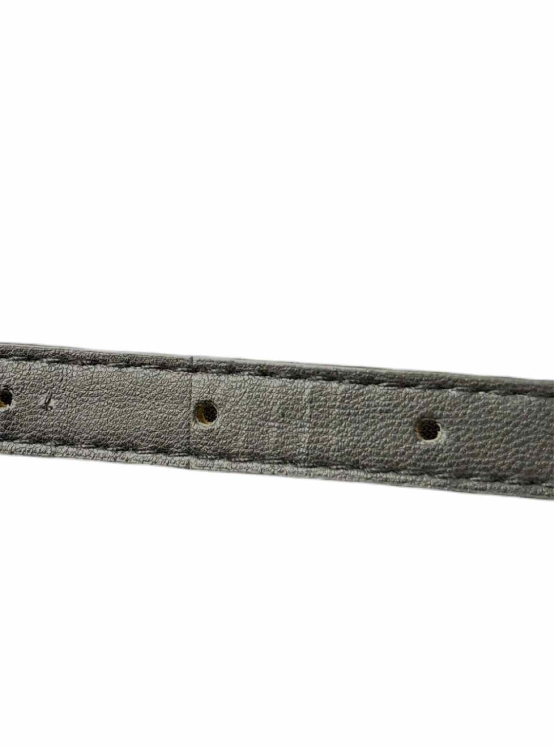 Alexander Wang Size XS Leather Metal Logo Belt