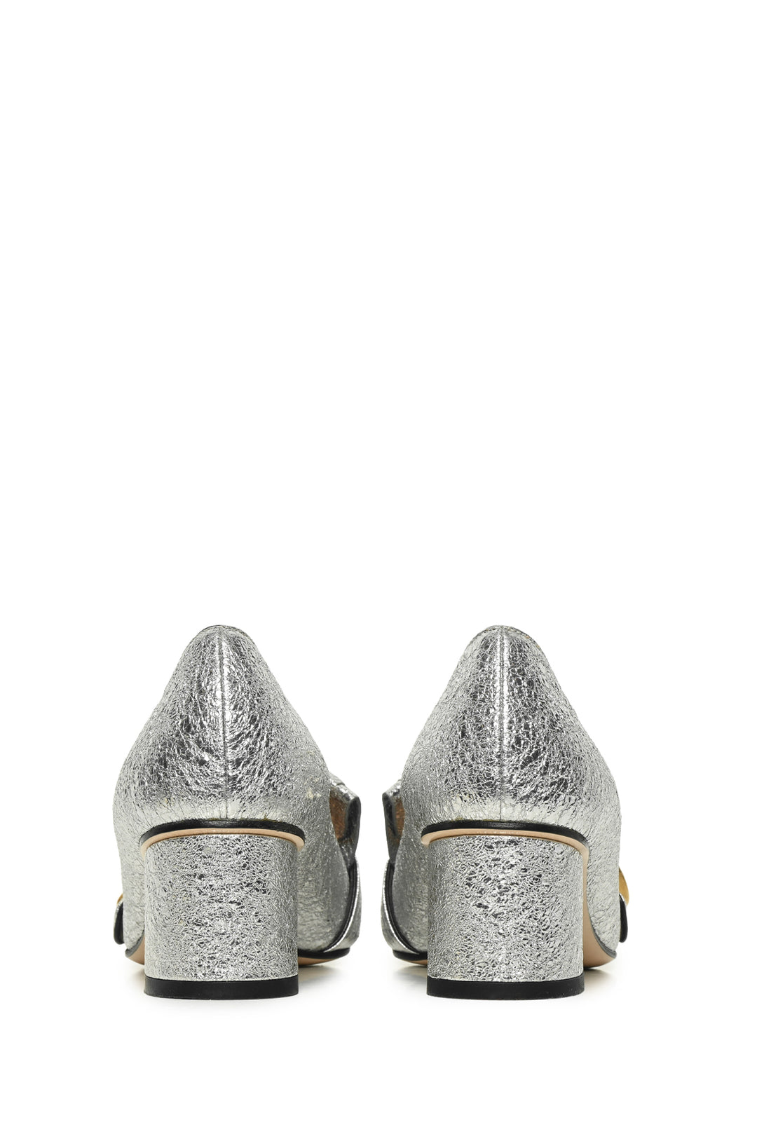 Gucci Size 34.5 Galassia GG Marmont Fringe Loafer Pumps