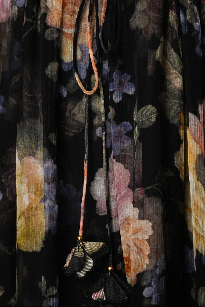 Zimmermann Size 3 Floral Luminosity Silk Maxi Dress