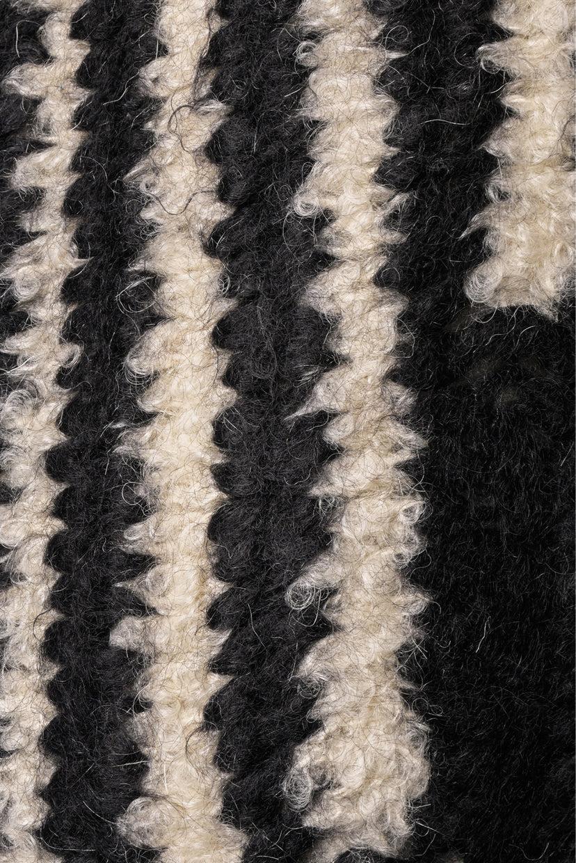 Saint Laurent Size M 2019 Hooded Striped Mohair-Blend Cardigan