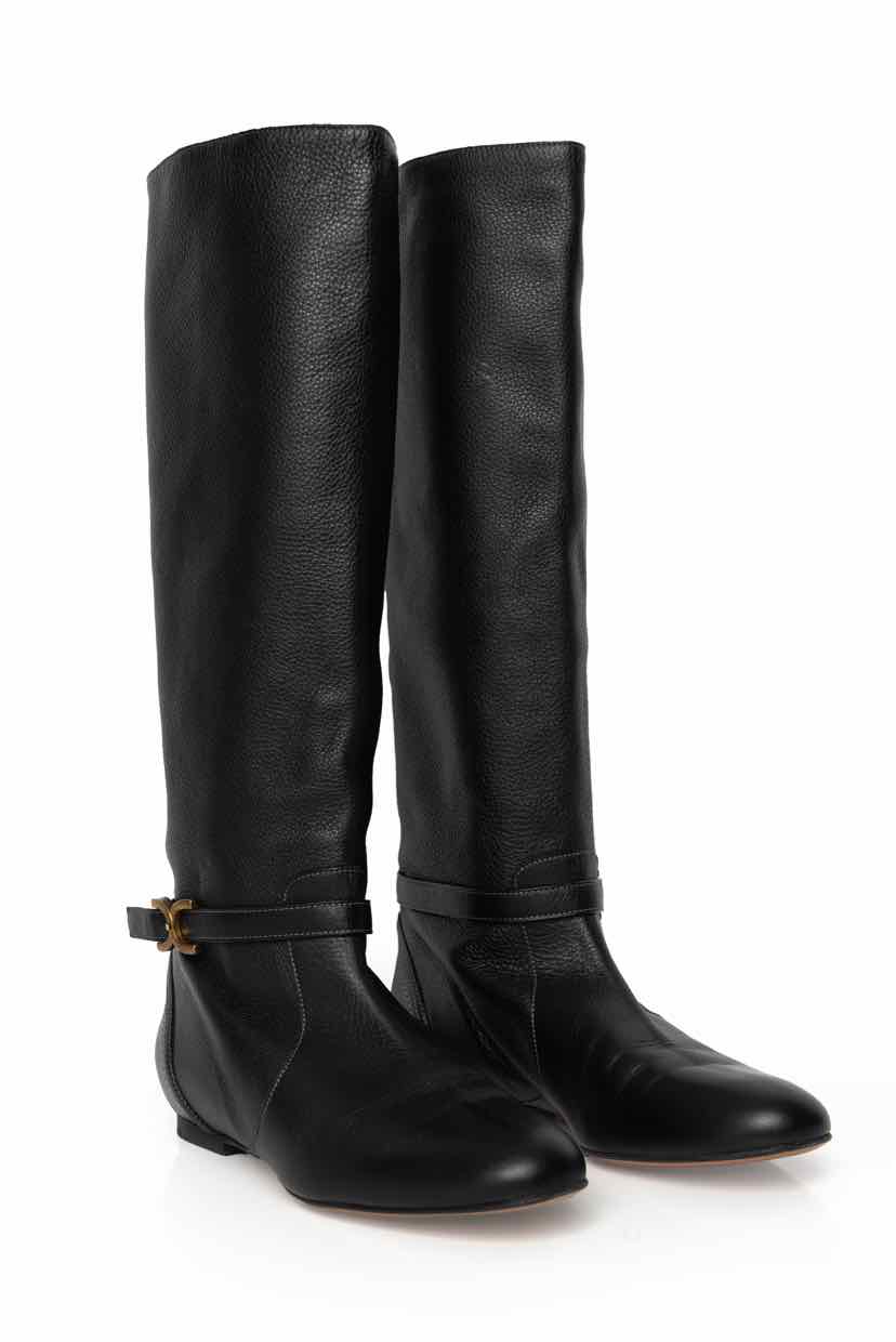 Chloe Size 41 Leather Riding Boots