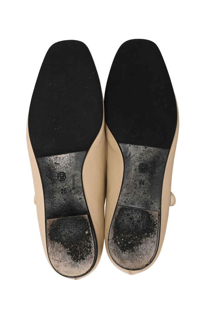 The Row Size 36 Ava Leather Ballet Flats