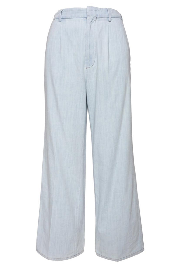 Miu Miu Size 36 2023 Chambray Denim Pleated Pants