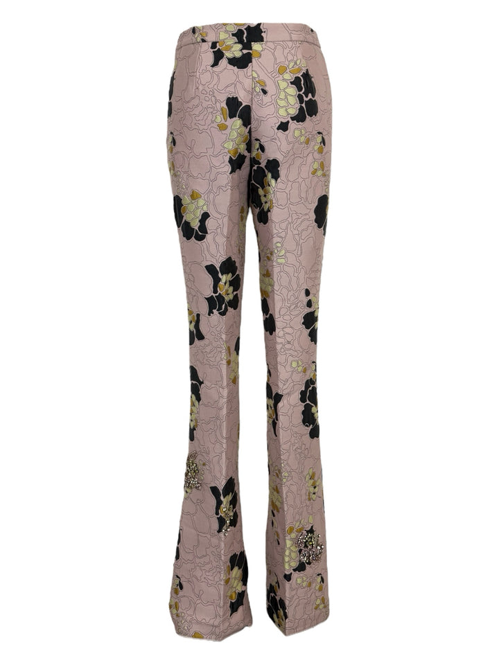 Giambattista Valli Size 38 Embellished Printed Pants