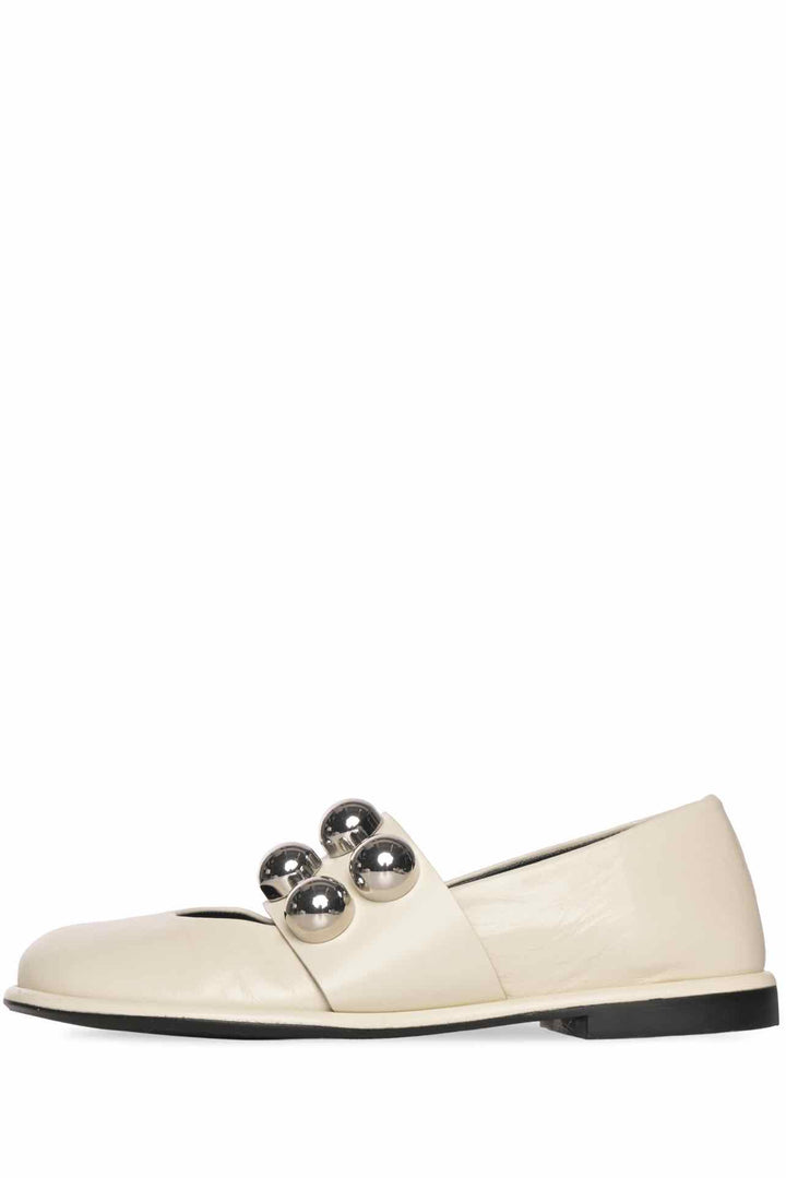 ME+EM Size 38 Oversized Stud Ballerina Flats