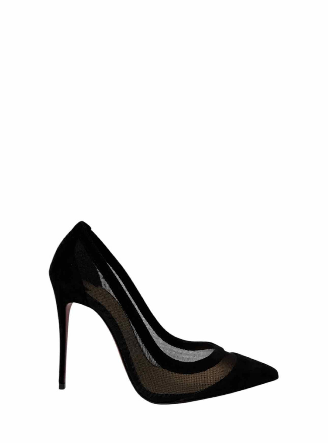 Christian Louboutin Size 35 Galativi 100 Mesh & Suede Pumps