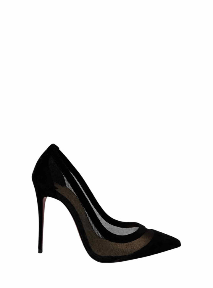 Christian Louboutin Size 35 Galativi 100 Mesh & Suede Pumps