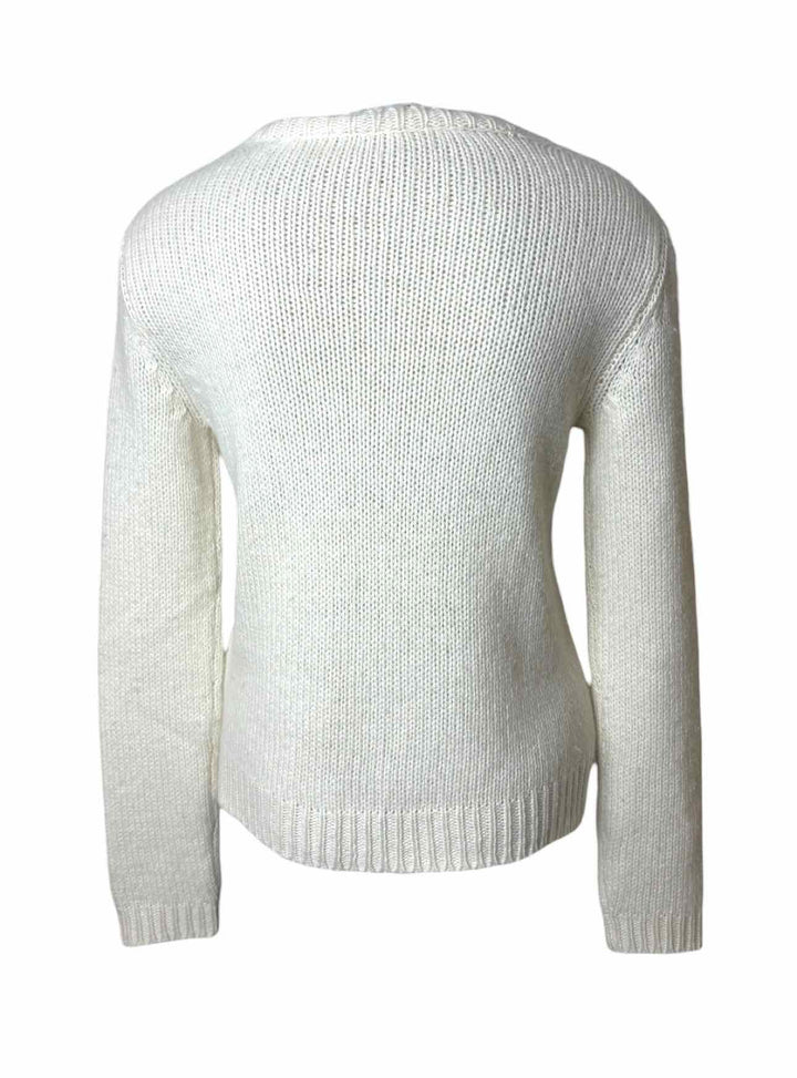 Valentino Size S L'Amour Embroidered Heart Cashmere Sweater