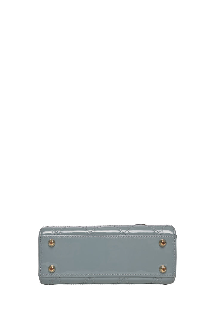 Dior 2022 Patent Cannage Mini Lady Dior Bag