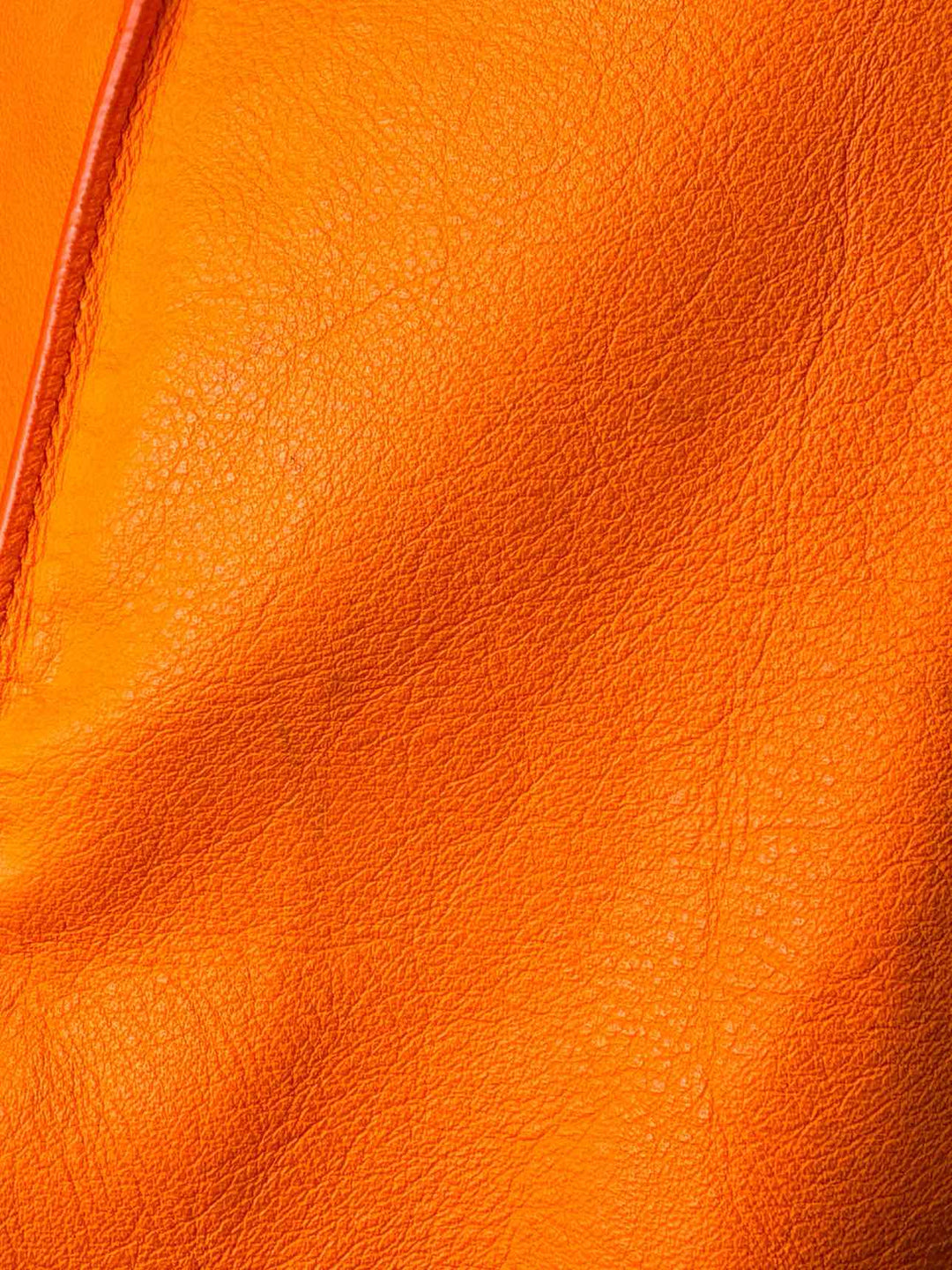Balenciaga Large Orange Leather Tote Purse