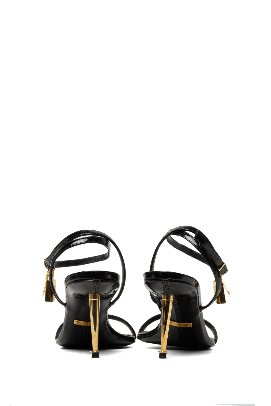 Tom Ford Size 42 Padlock Patent Sandals