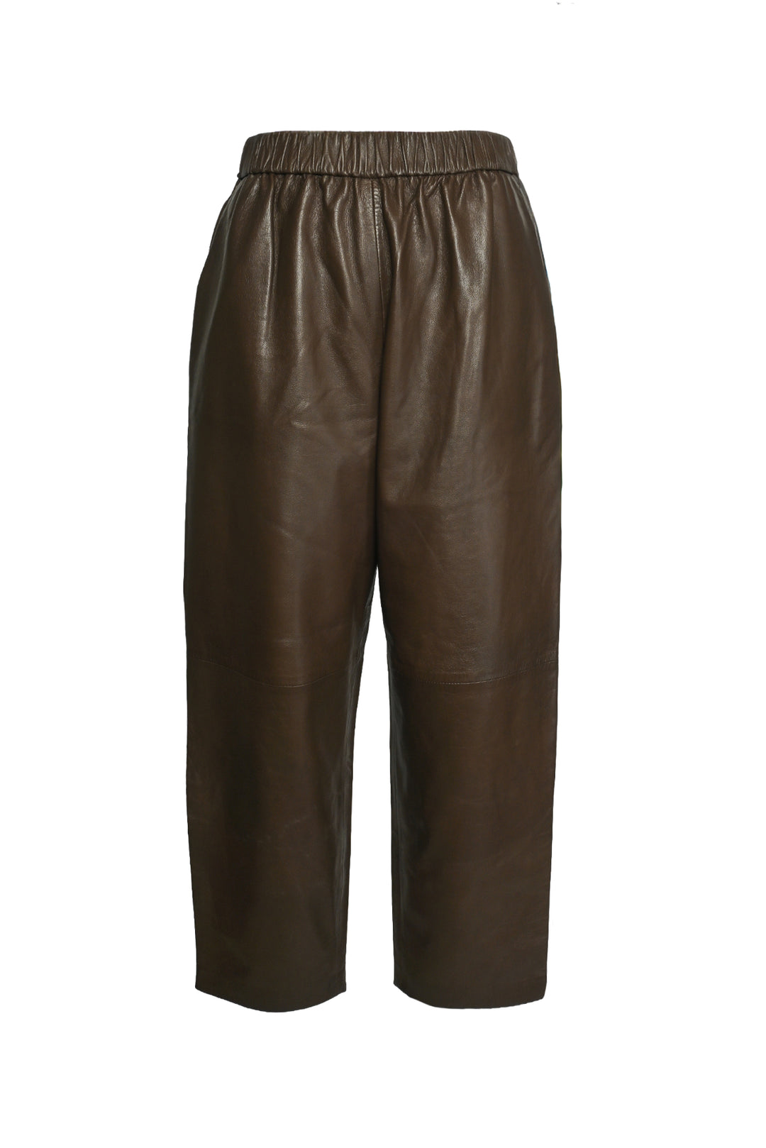 Dusan Size L Carrot Leather Trousers