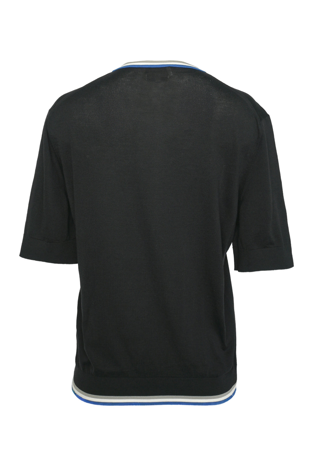 Hermes Size M Men's "Rayures & Twist" Crewneck Short Sleeve Sweater
